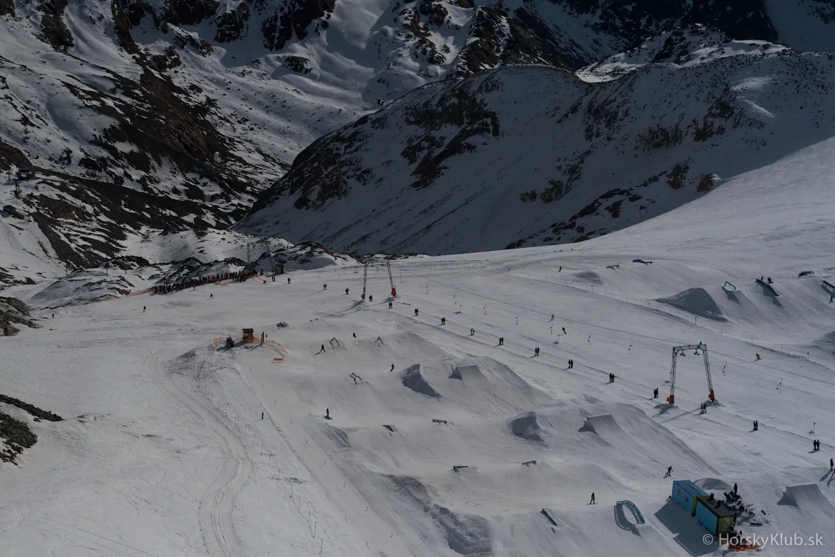 Lyžovanie v snowparku