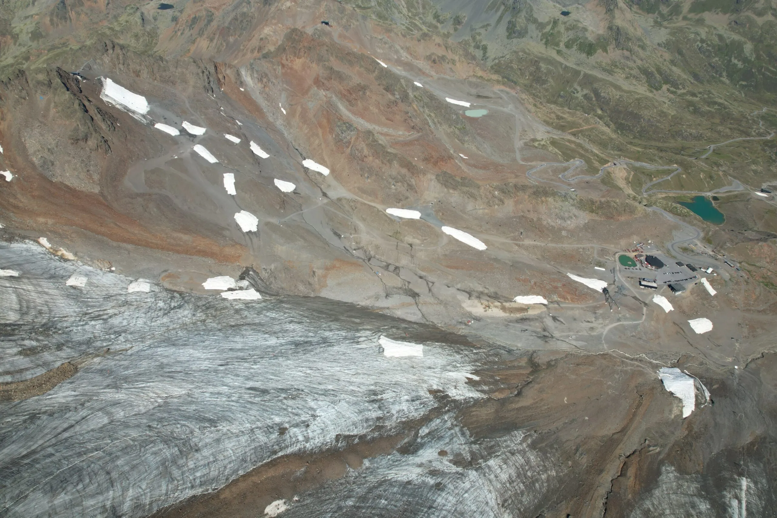 Lyžiarske stredisko Kaunertal Glacier v letnom období