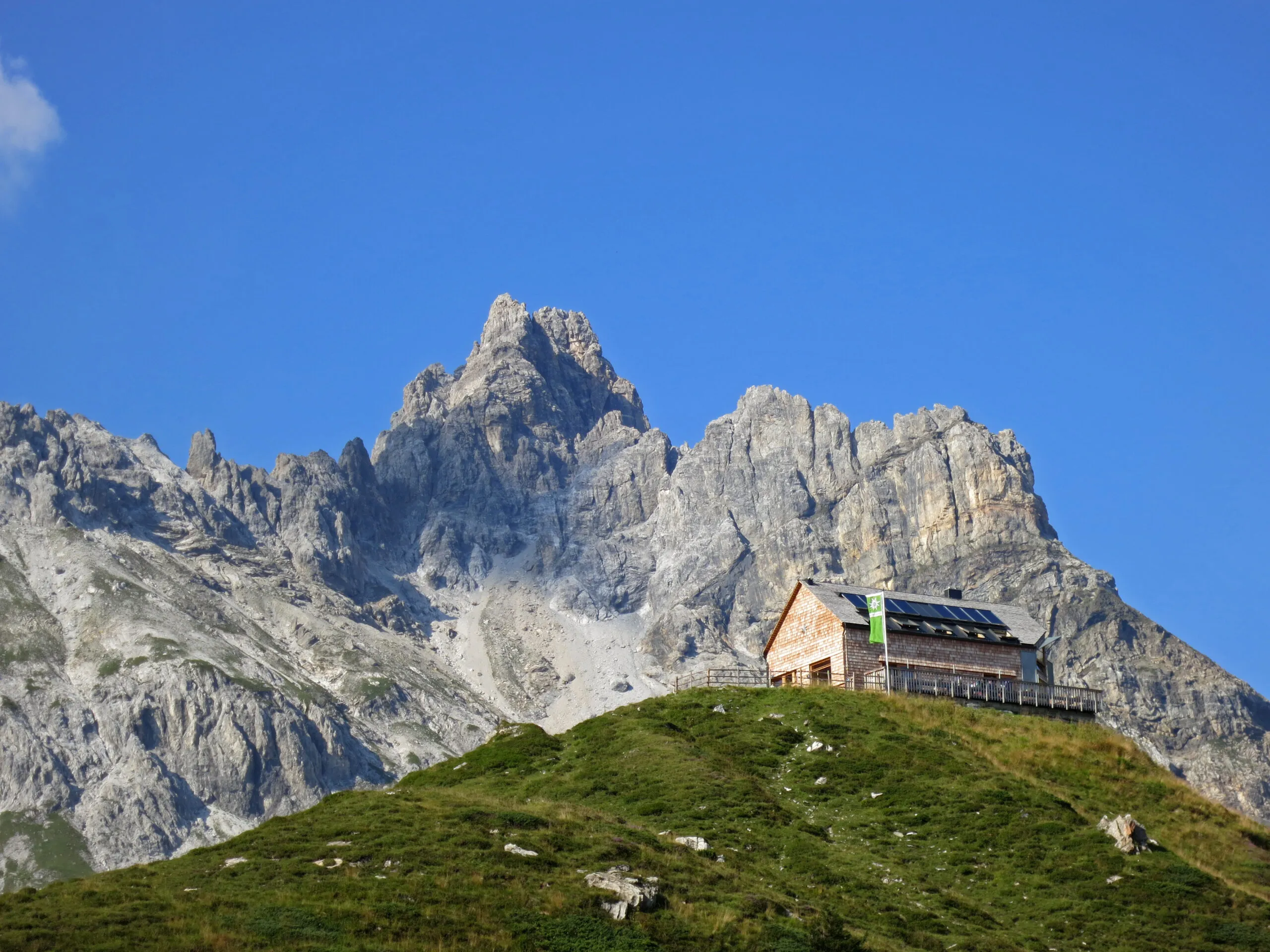Franz-Fischer-Hütte po náhrade stavby