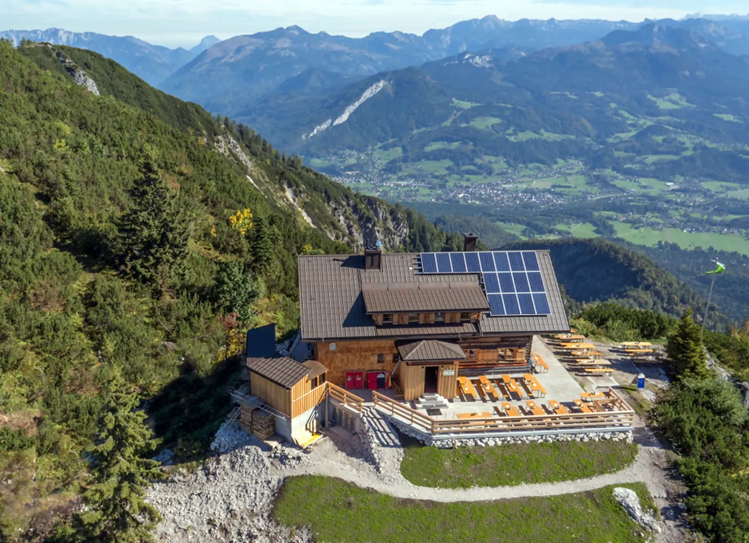 Chata Goiserer Hütte po rekonštrukcii