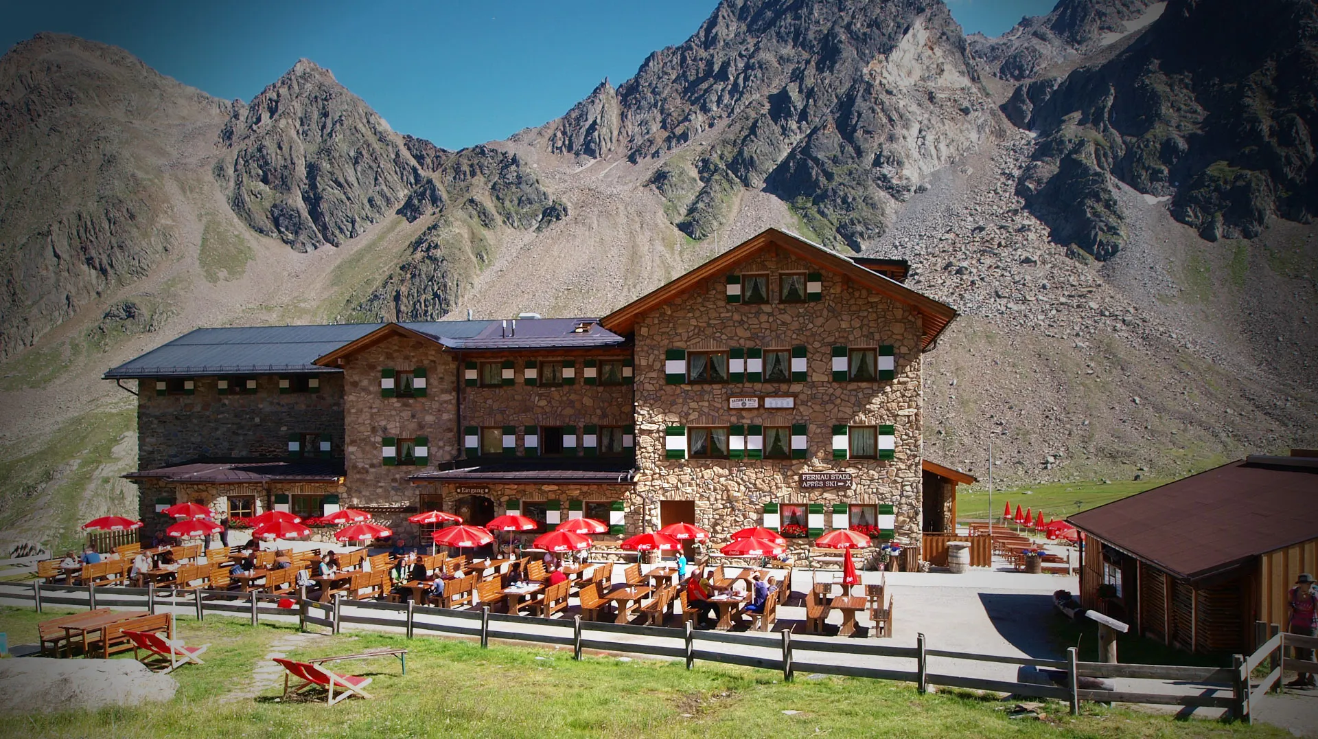 Letná terasa Dresdner Hütte