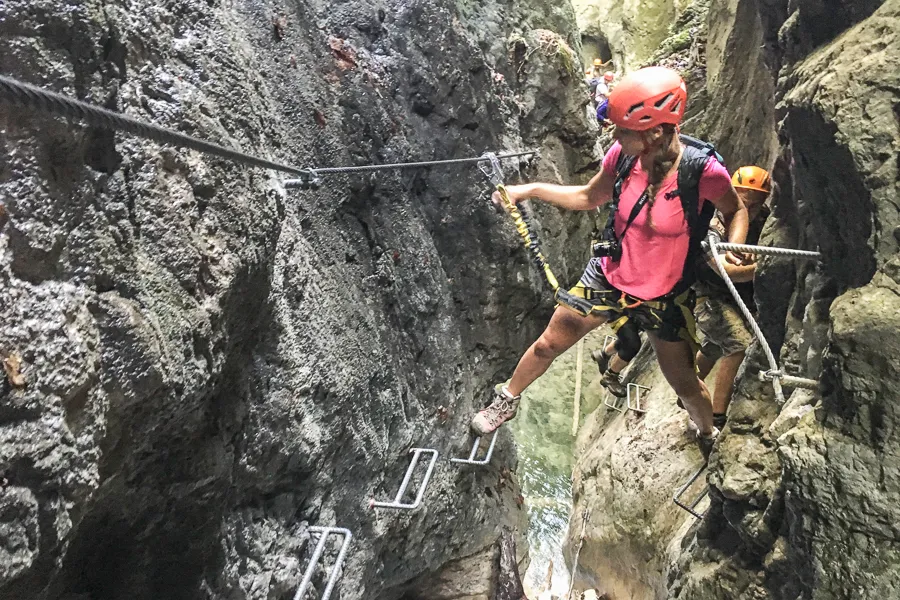 Ferrata Horskej záchrannej služby v rokline Kyseľ Slovenský raj