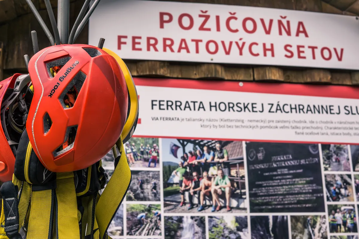 Požičovňa ferratových setov HZS na Čingove