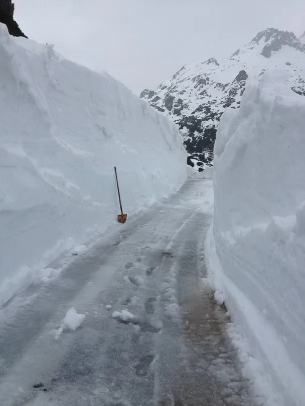 Turistický chodník k Freiburger Hütte