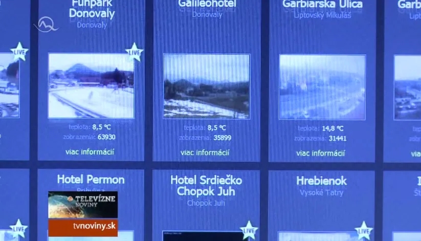 Úrady nariadili vypnúť Webkamery – vypnuté sú aj v horách
